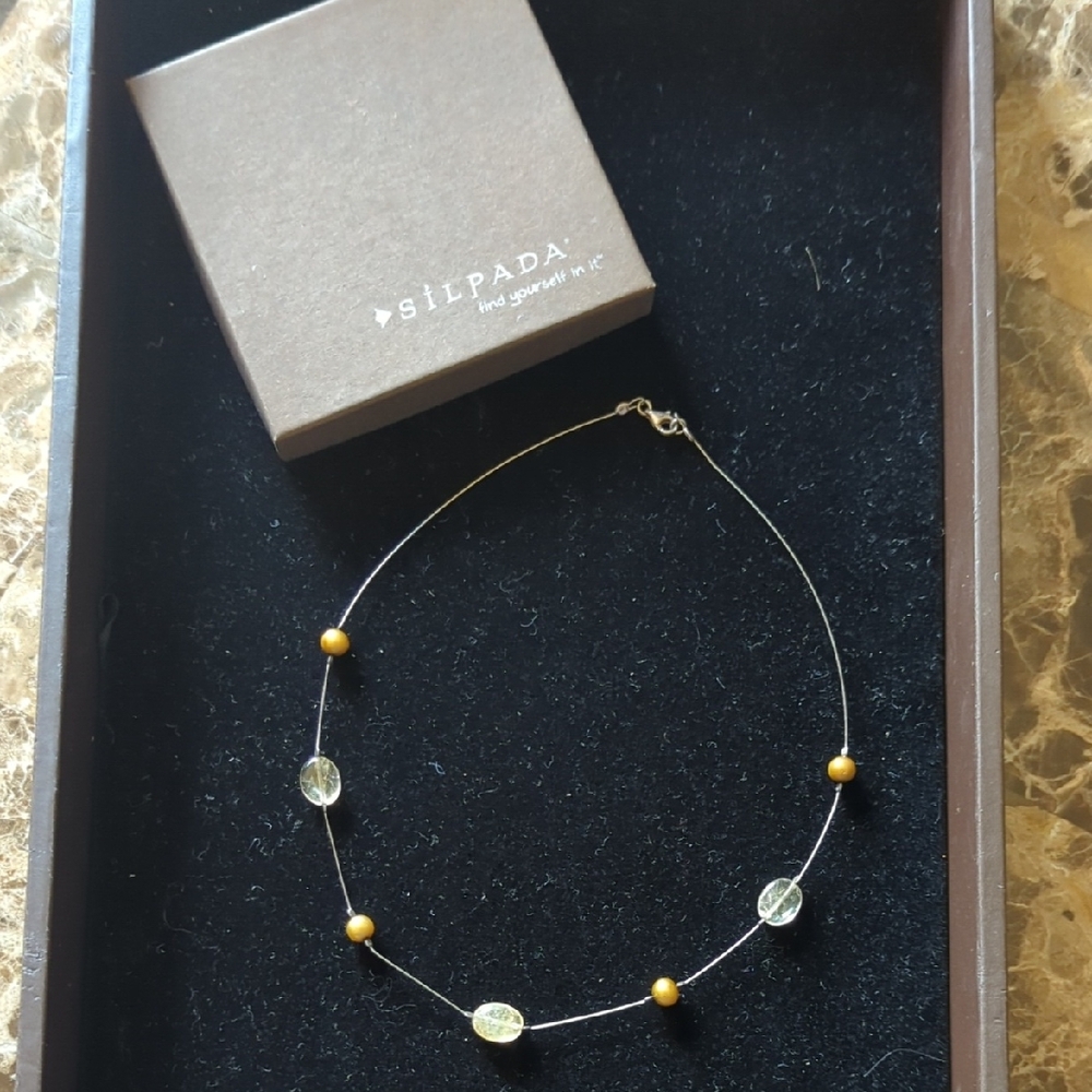 Silpada Silver and Cooper Minimalist Necklace